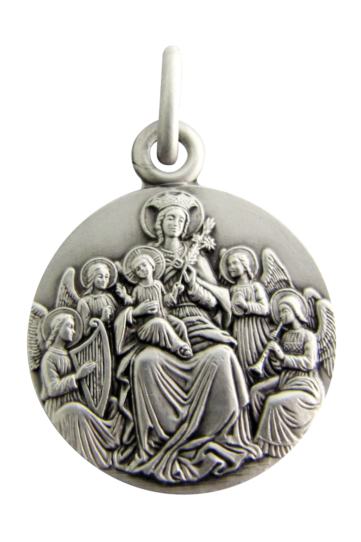 Madonna with Angels Medal-FM95M0218A02-Inspirational Gifts-Martineau-Michigan Church Supply