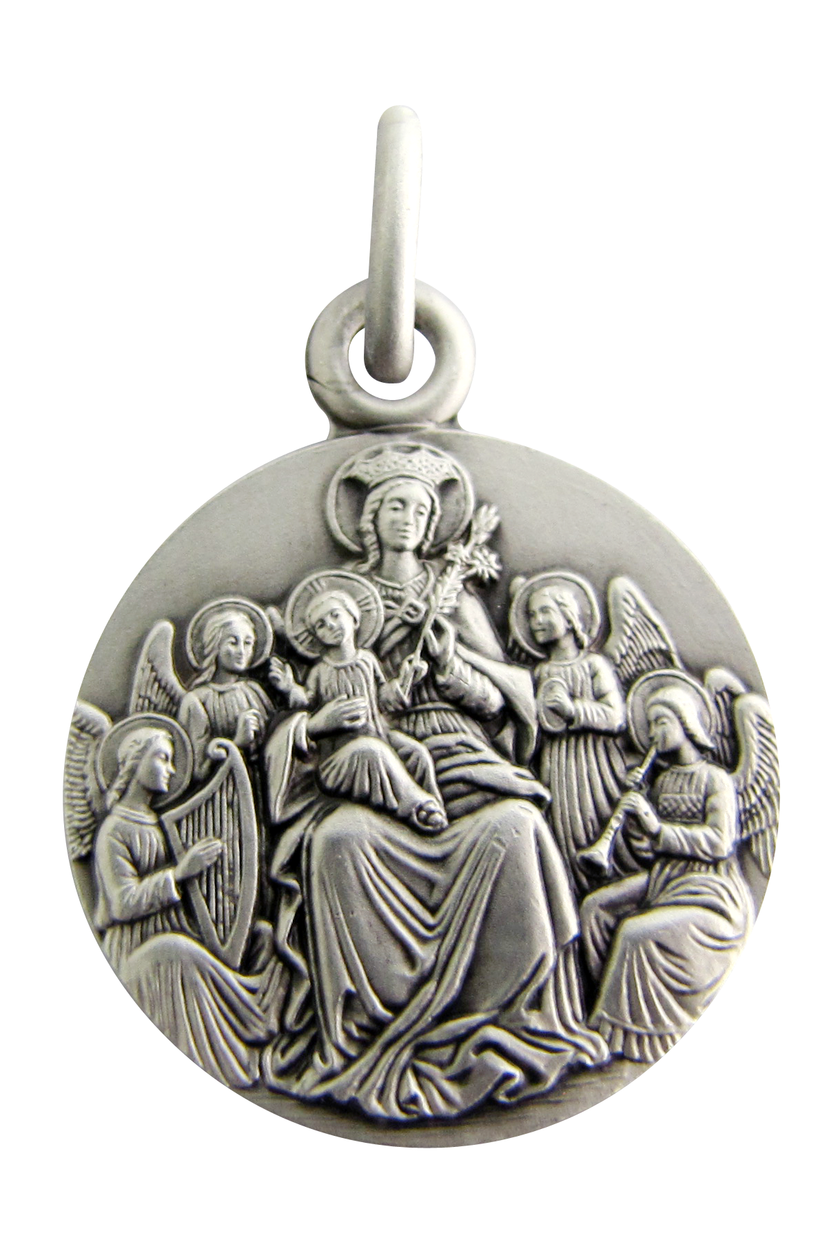 Madonna with Angels Medal-FM95M0218A02-Inspirational Gifts-Martineau-Michigan Church Supply