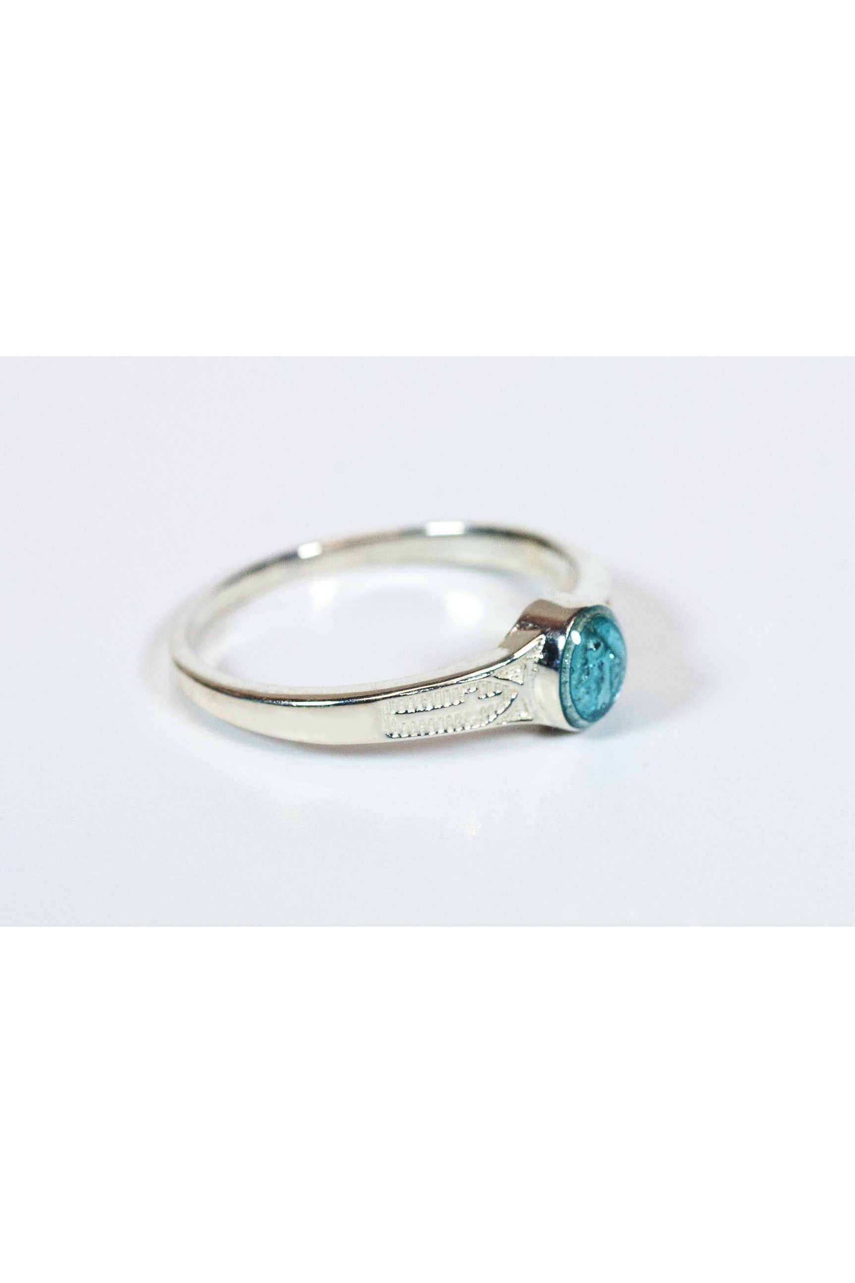 Miraculous Ring Sterling Silver with Blue Epoxy - FN0511BMSS-Jewelry-Bliss Mfg-Ring Size 2-Michigan Church Supply