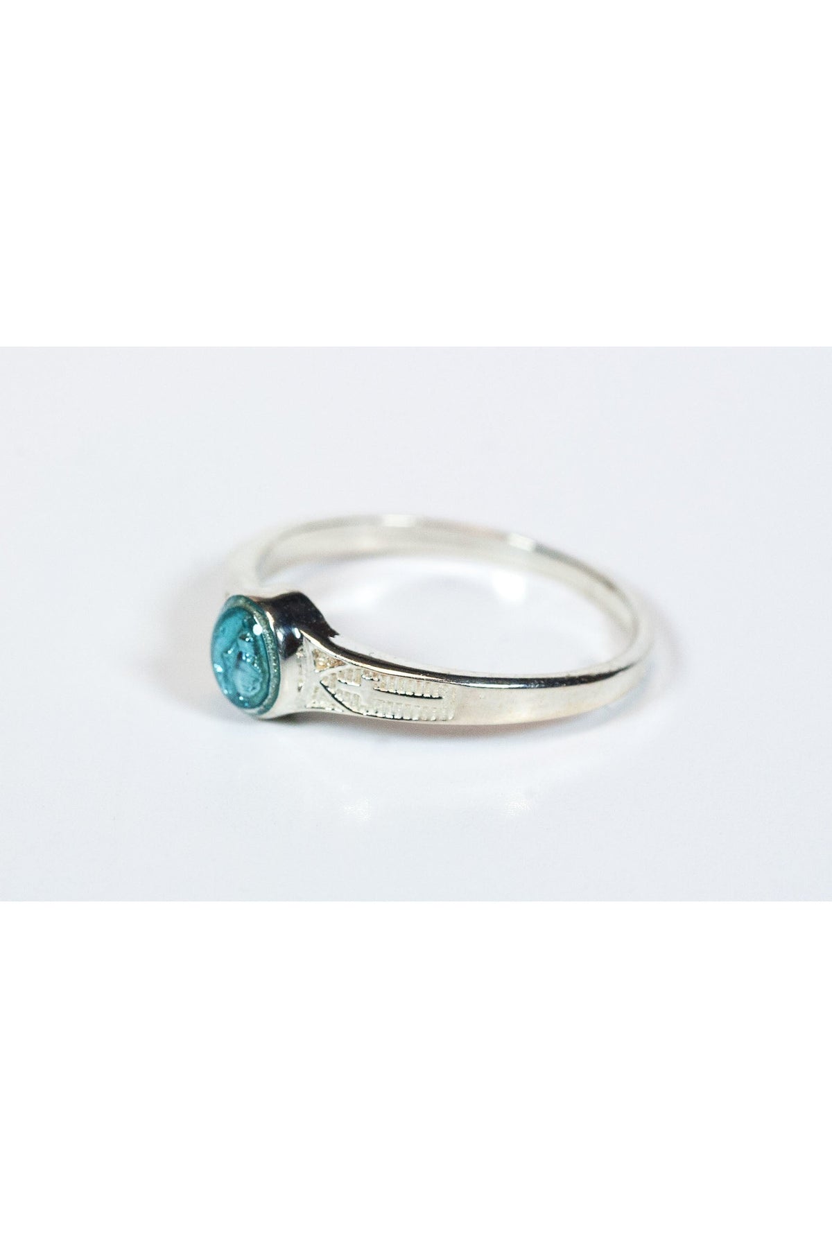 Miraculous Ring Sterling Silver with Blue Epoxy - FN0511BMSS-Jewelry-Bliss Mfg-Ring Size 2-Michigan Church Supply