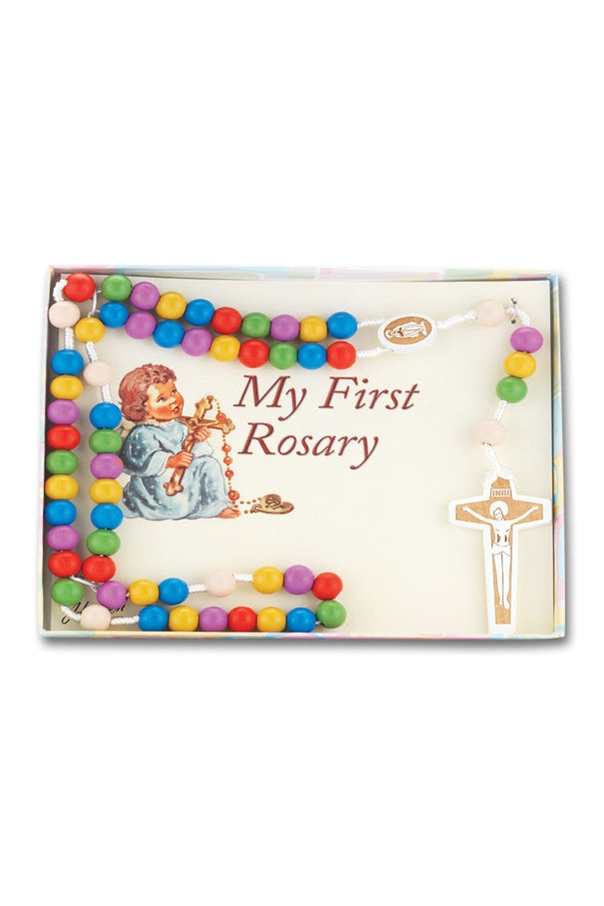 Multi-Color Wooden Kiddie Rosary - TA01181MCBX-Inspirational Gifts-Hirten-Michigan Church Supply