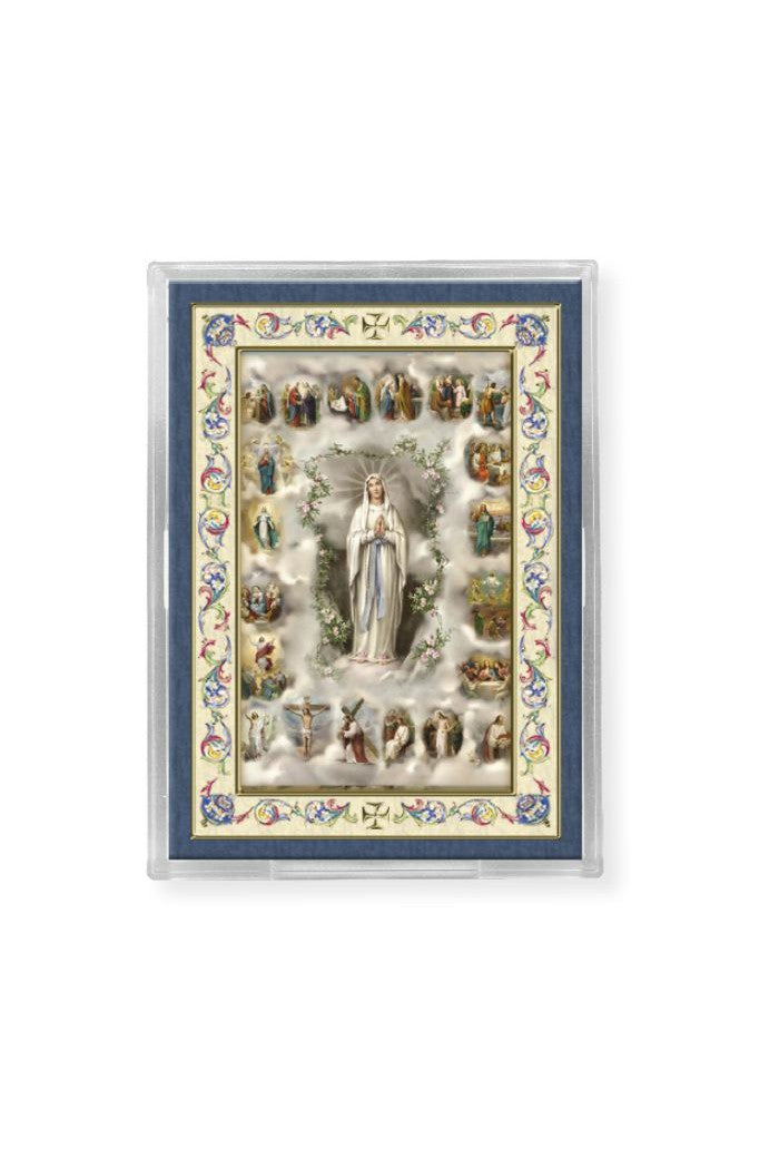 Mysteries of the Rosary Gold Emblem Magnet - TA2311212-Inspirational Gifts-Hirten-Michigan Church Supply
