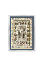 Mysteries of the Rosary Gold Emblem Magnet - TA2311212-Inspirational Gifts-Hirten-Michigan Church Supply