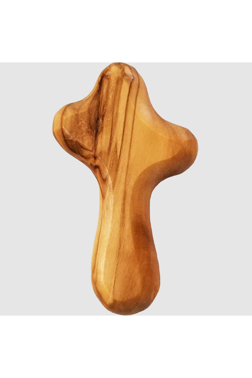 Olive Wood Comfort Cross-Inspirational Gifts-Logos Trading Post-Small-Michigan Church Supply