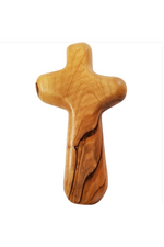 Olive Wood Comfort Cross-Inspirational Gifts-Logos Trading Post-Medium-Michigan Church Supply