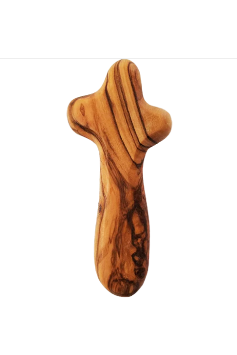 Olive Wood Comfort Cross-Inspirational Gifts-Logos Trading Post-Large-Michigan Church Supply