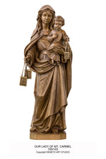 Our Lady of Mount Carmel - HD700103-Church Life-Demetz-Linden Wood 36"-Michigan Church Supply