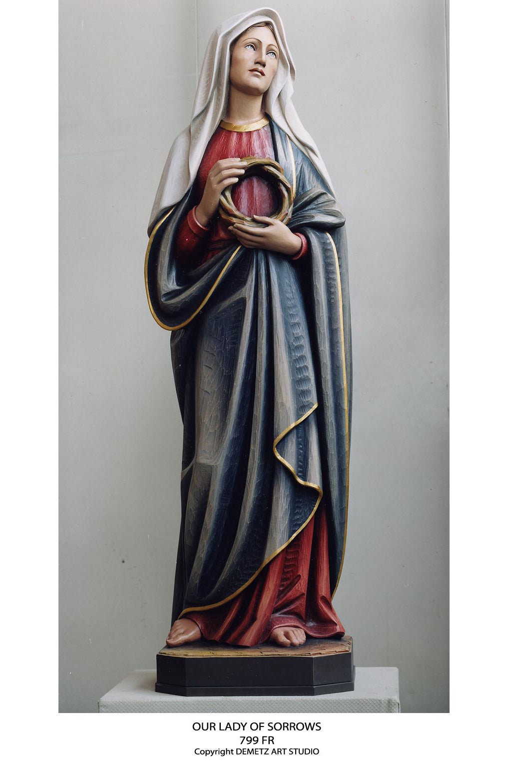 Our Lady of Sorrows - HD799-Church Life-Demetz-36"-Michigan Church Supply