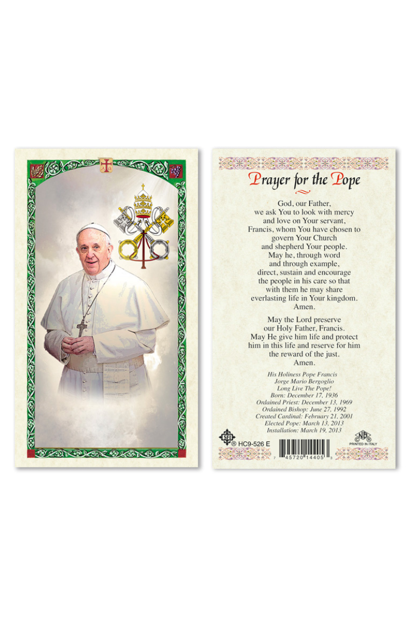 Pope Francis Holy Card - WSHC9526E-L