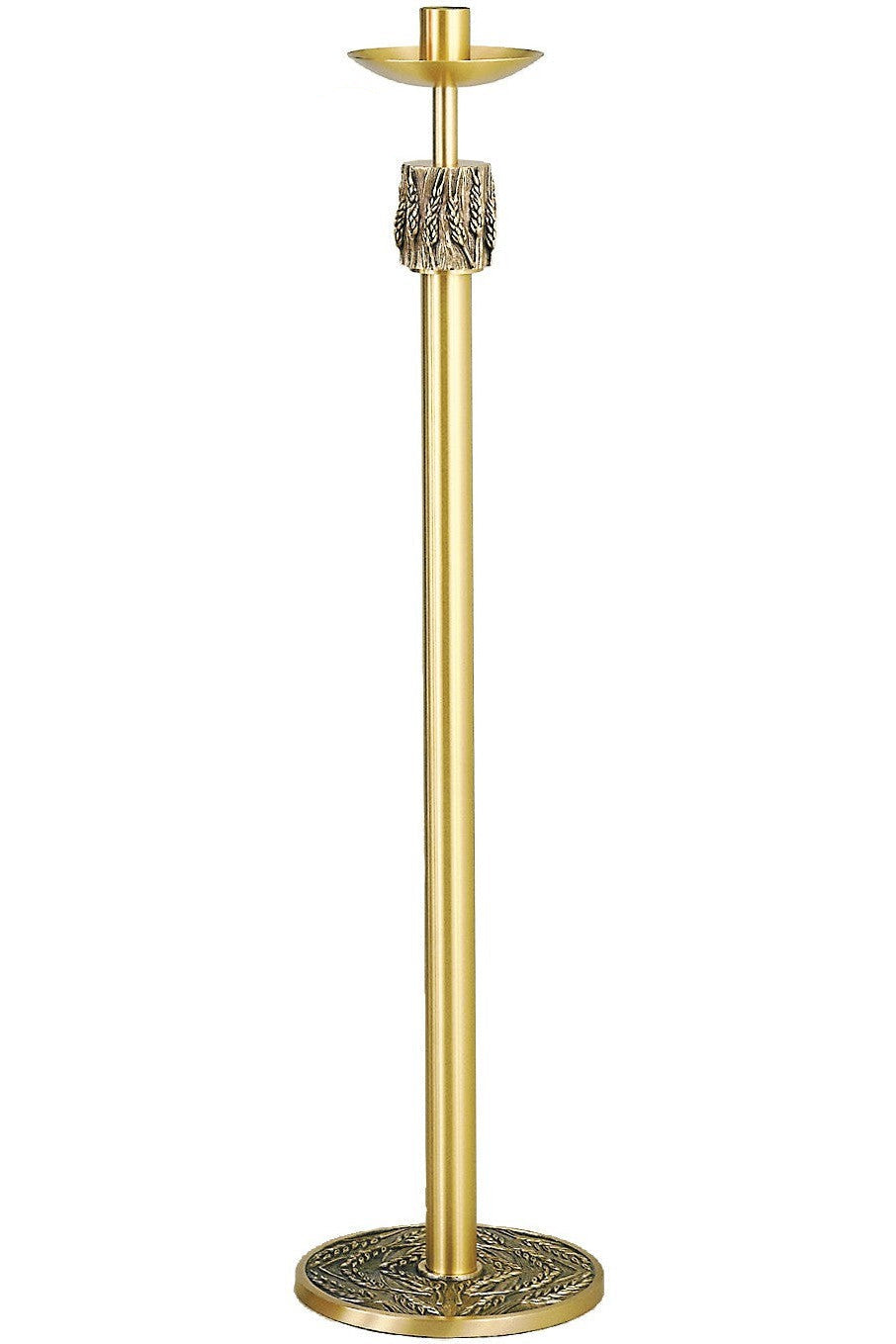 Paschal Candlestick - QF57PCS57-Church Life-Empire Bronze-Satin-Michigan Church Supply