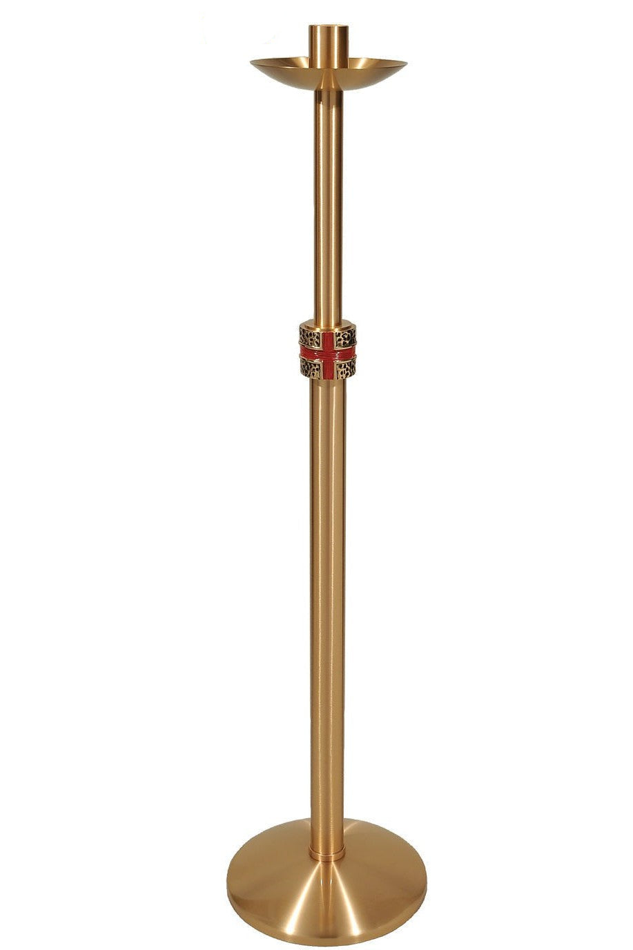 Paschal Candlestick - QF90PCS13-Church Life-Empire Bronze-Combination-Fixed-Michigan Church Supply