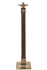 Paschal Candlesticks - QF90FC35-Church Life-Empire Bronze-Walnut - Fixed-Michigan Church Supply