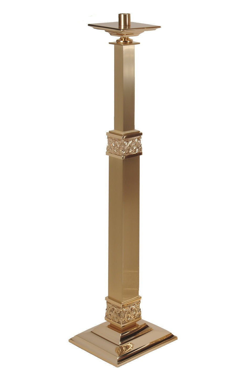 Paschal Candlesticks - QF90FC35-Church Life-Empire Bronze-Fixed-Michigan Church Supply