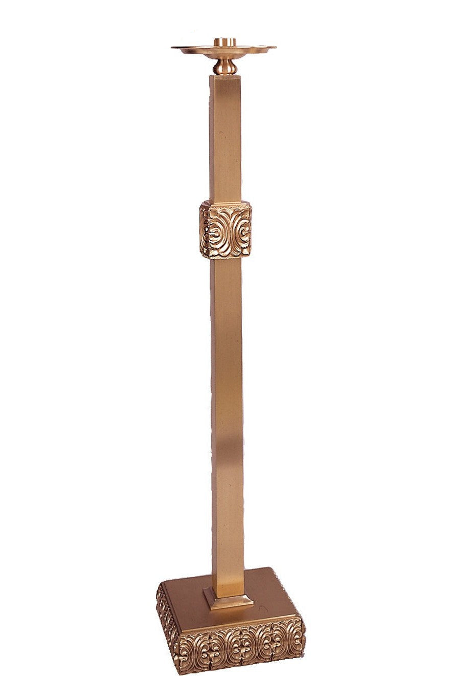 Paschal Candlesticks - QF97FC25-Church Life-Empire Bronze-High Polish-Fixed-Michigan Church Supply