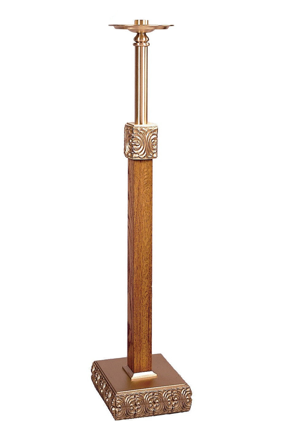 Paschal Candlesticks - QF97FC25-W-Church Life-Empire Bronze-Combination-Fixed-Michigan Church Supply