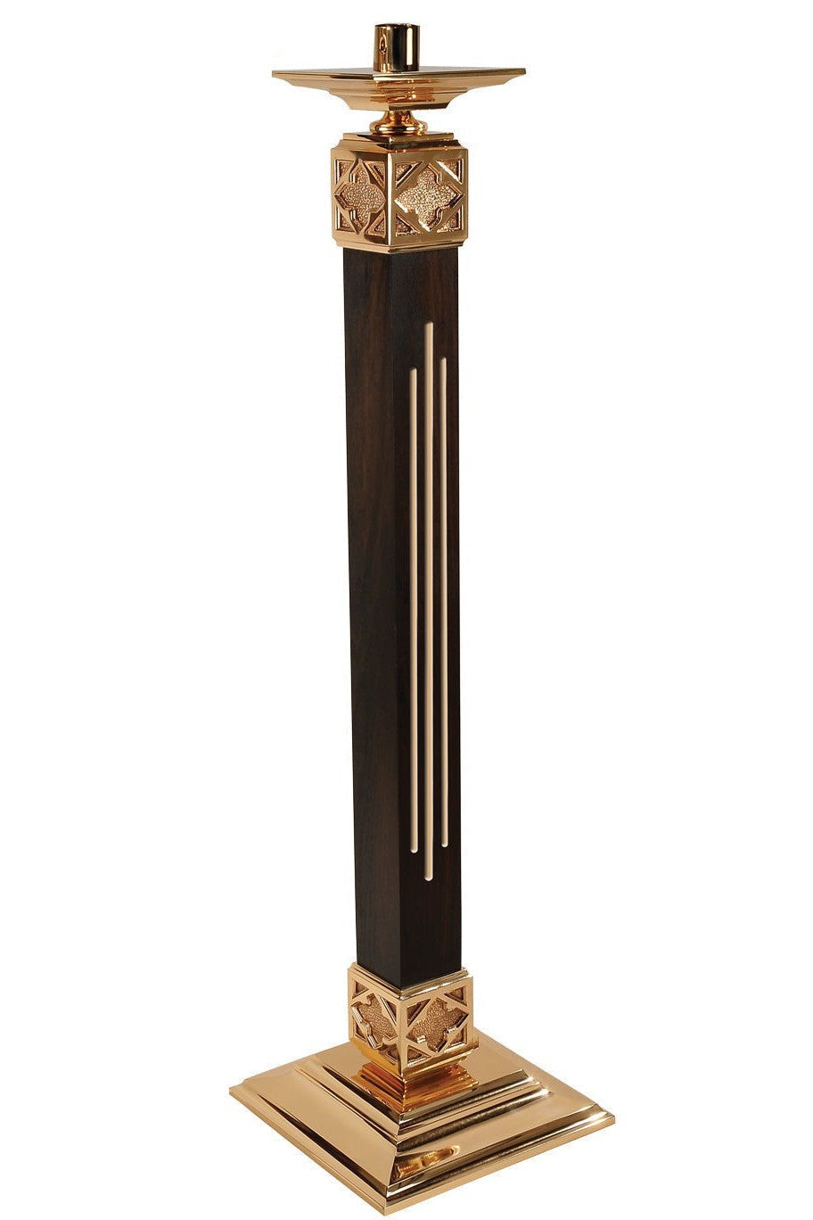 Paschal Candlesticks - QF99FC88-Church Life-Empire Bronze-Fixed-Michigan Church Supply