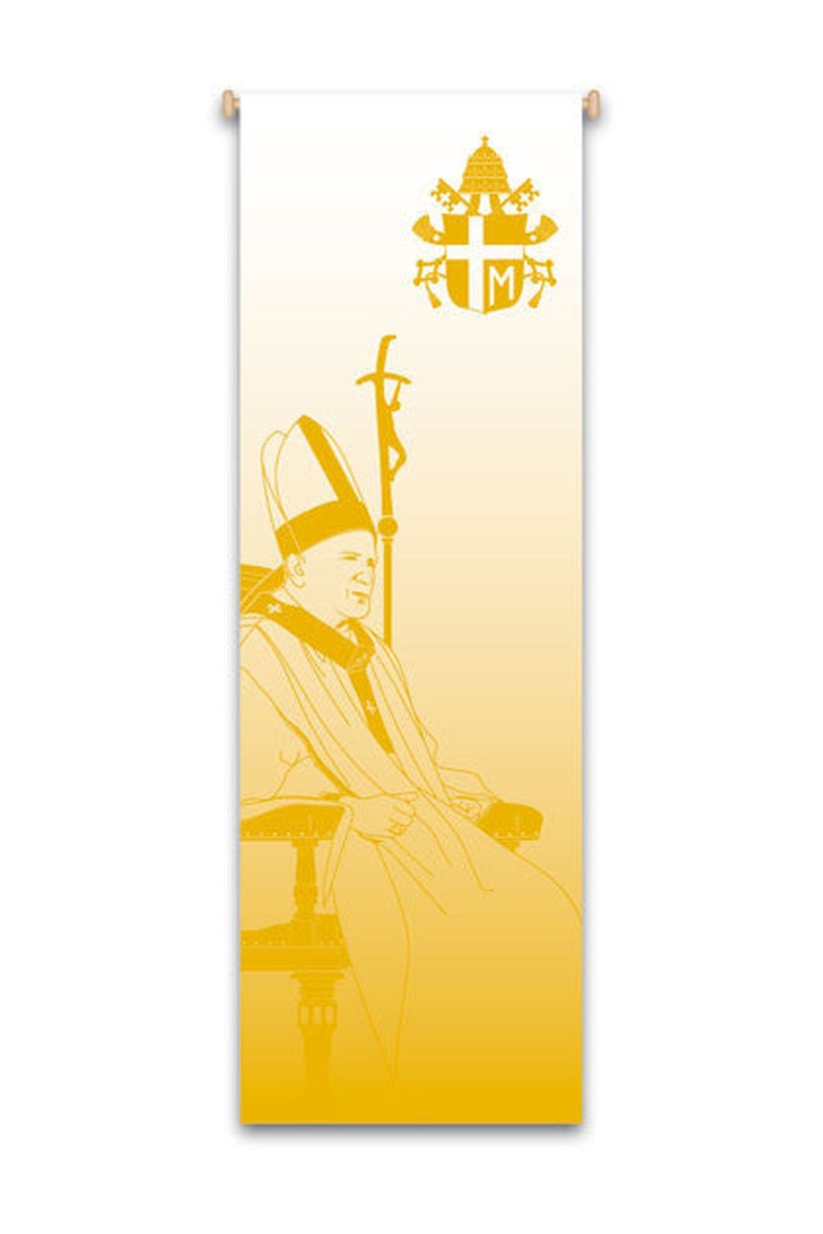 Pope John Paul II Banner - WN7130-Church Life-Art Studio Slabbinck-Michigan Church Supply