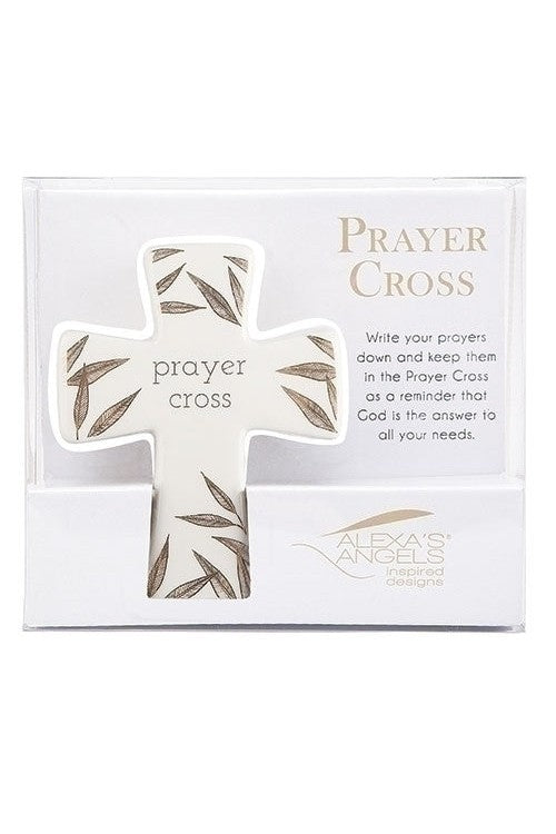 Porcelain Prayer Cross - LI223485-Inspirational Gifts-Roman, Inc-Michigan Church Supply