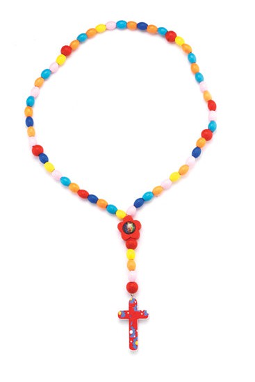 Primary Color Wood Rosary - TA1186MC-Inspirational Gifts-Hirten-Michigan Church Supply
