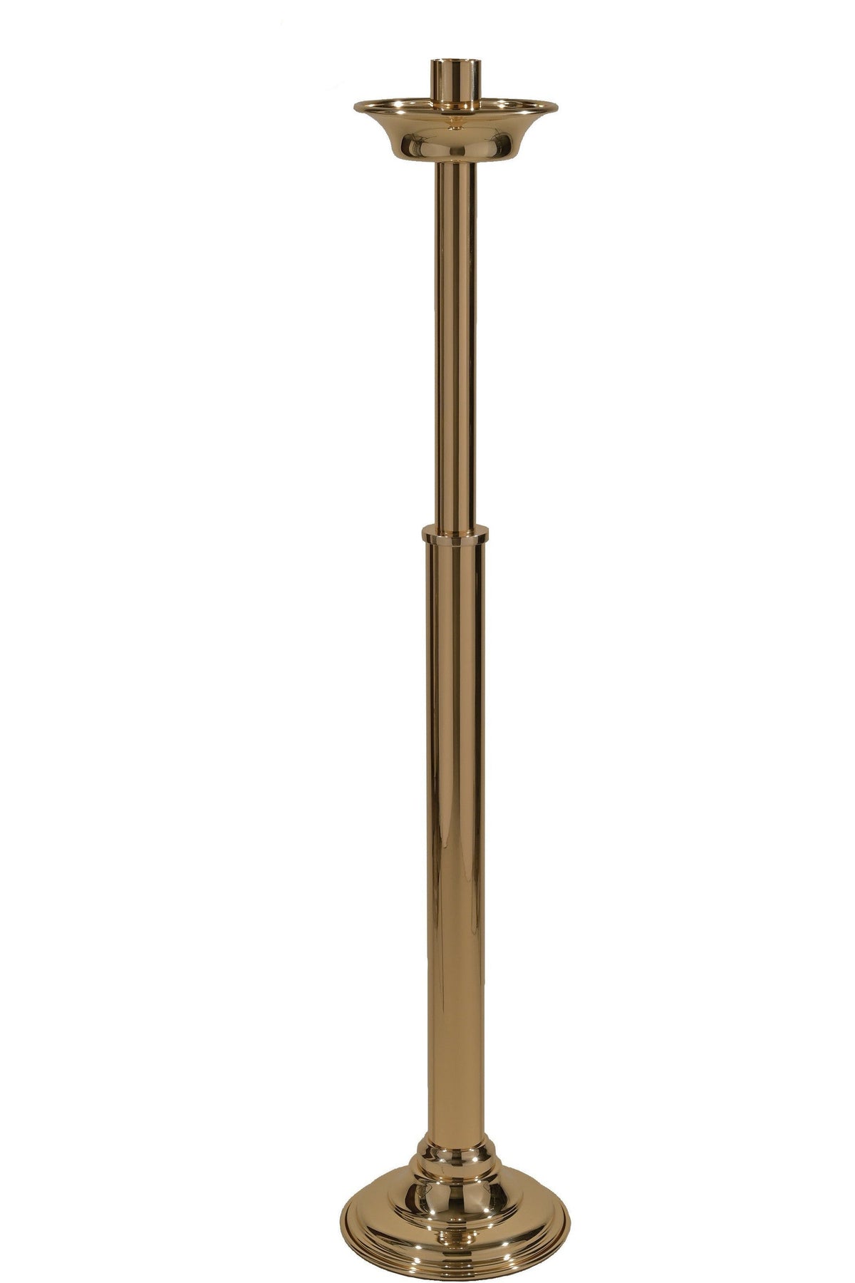 Processional Candlestick - QF20PT34-Church Life-Empire Bronze-Fixed-Combination-Michigan Church Supply