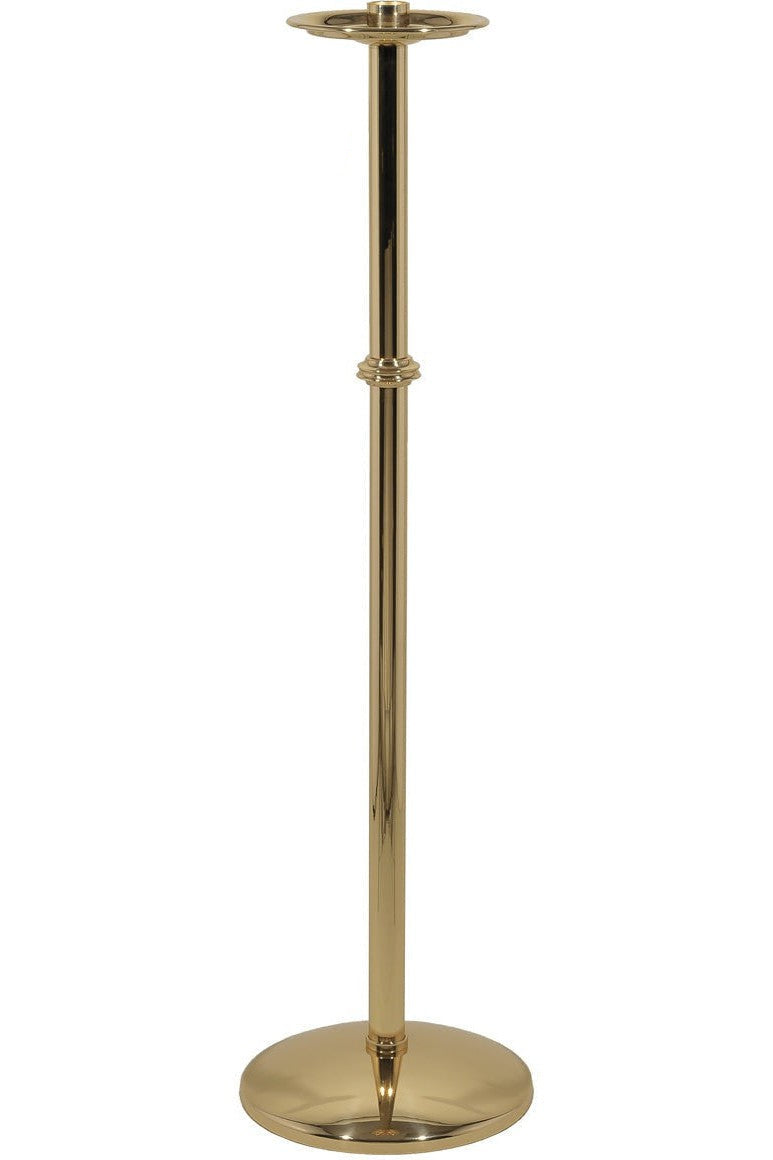 Processional Candlestick - QF25FC15-Church Life-Empire Bronze-Satin-Fixed-Michigan Church Supply