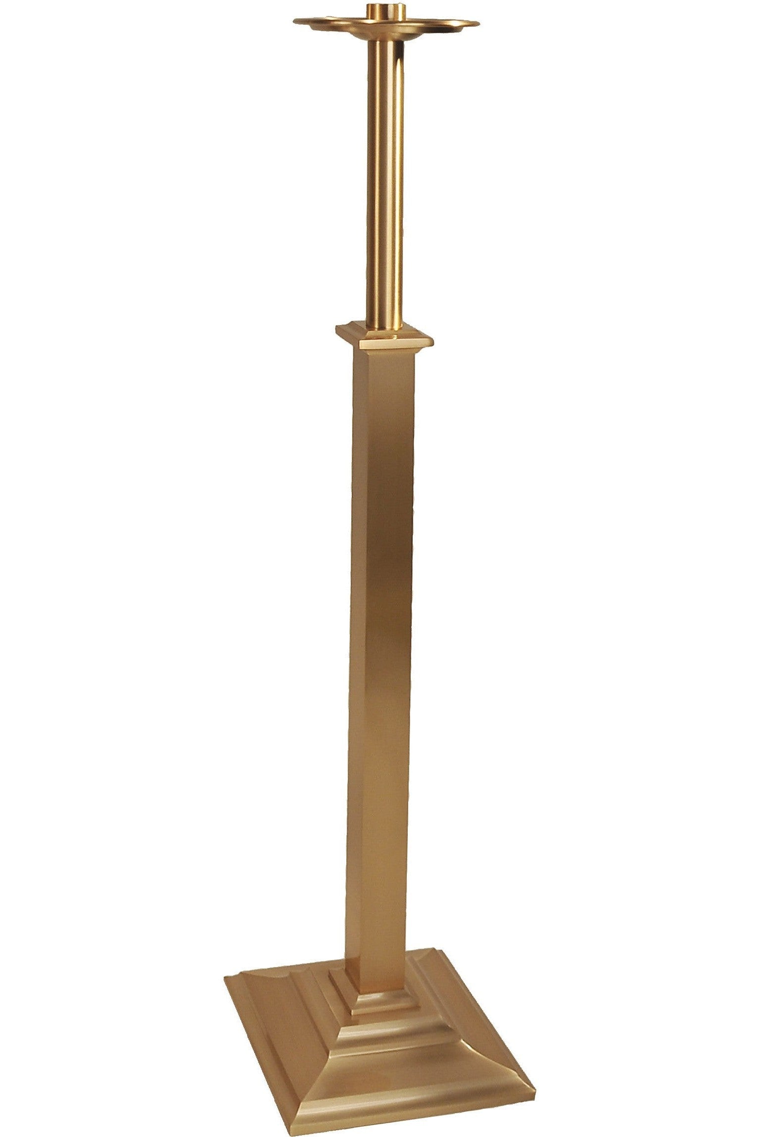Processional Candlestick - QF59FC59-Church Life-Empire Bronze-Fixed-Satin-Michigan Church Supply