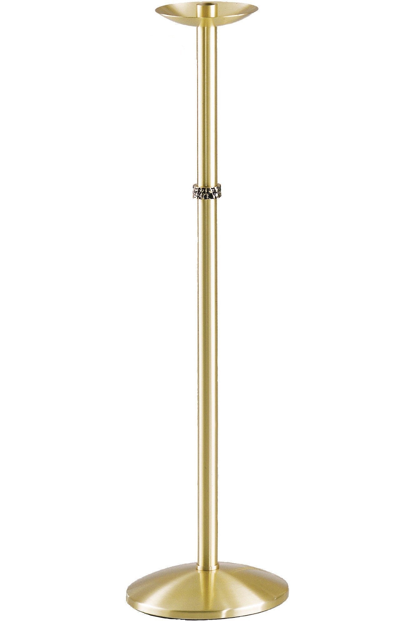 Processional Candlestick - QF64FC97-Church Life-Empire Bronze-Fixed-Satin-Michigan Church Supply
