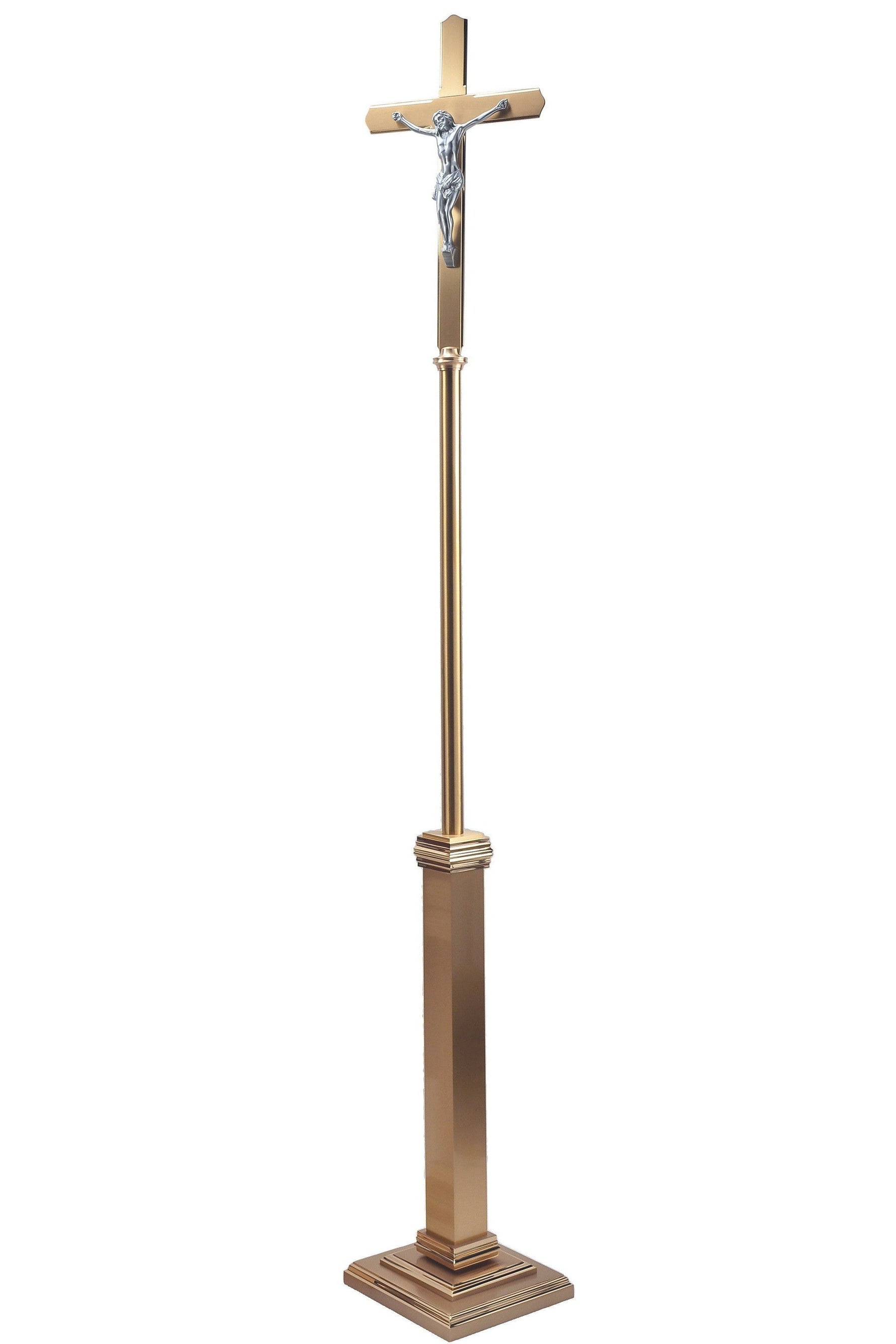 Processional Cross - QF11PC20-Church Life-Empire Bronze-Bronze-Michigan Church Supply