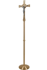 Processional Cross - QF25PC15-Church Life-Empire Bronze-Satin-Michigan Church Supply