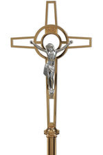 Processional Cross - QF30PC85-Church Life-Empire Bronze-High Polish-Michigan Church Supply