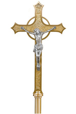 Processional Cross - QF44PC45-Church Life-Empire Bronze-High Polish-Michigan Church Supply
