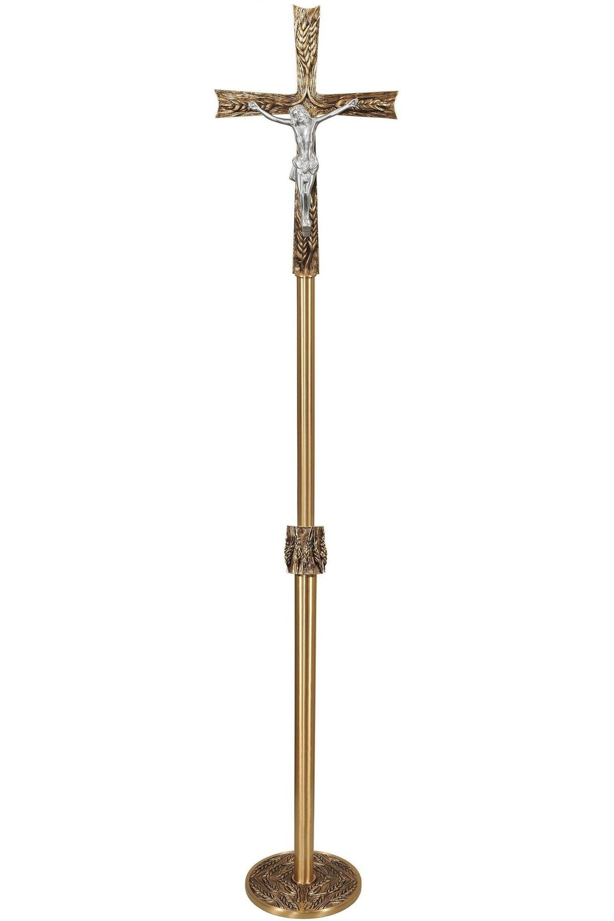 Processional Cross - QF57PC57-Church Life-Empire Bronze-Satin-Michigan Church Supply