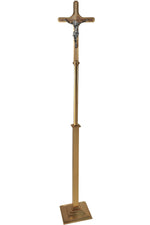 Processional Cross - QF59PC59-Church Life-Empire Bronze-Satin-Michigan Church Supply