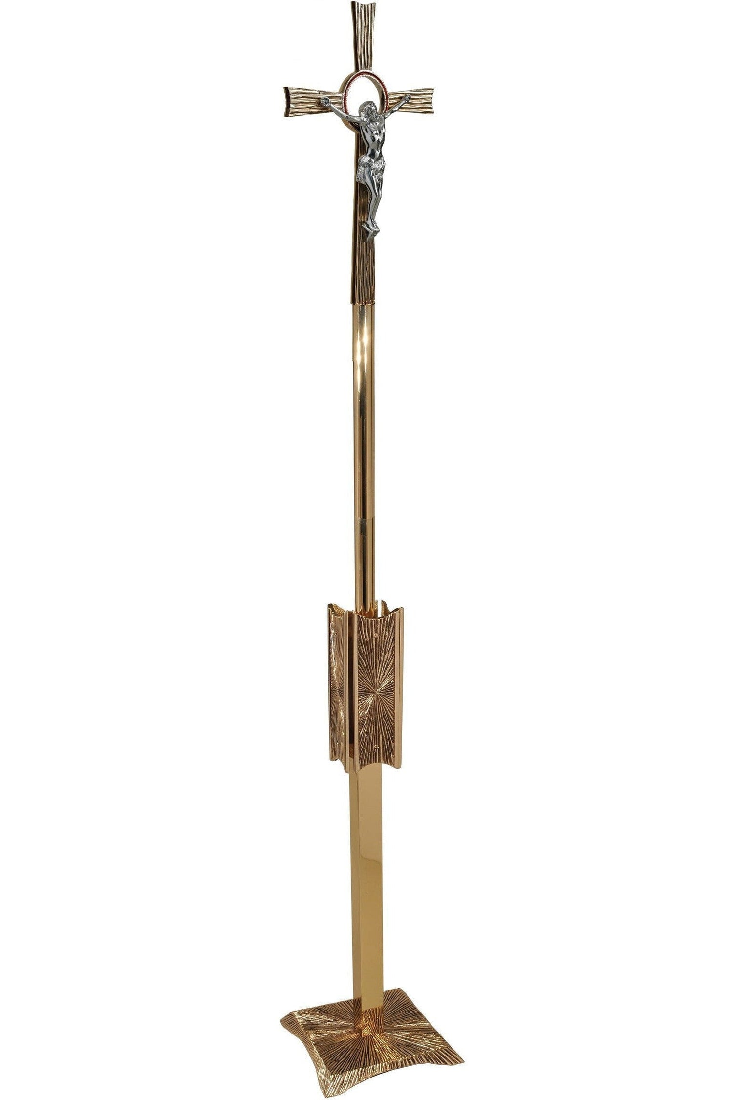 Processional Cross - QF75PC18-Church Life-Empire Bronze-Satin-Michigan Church Supply