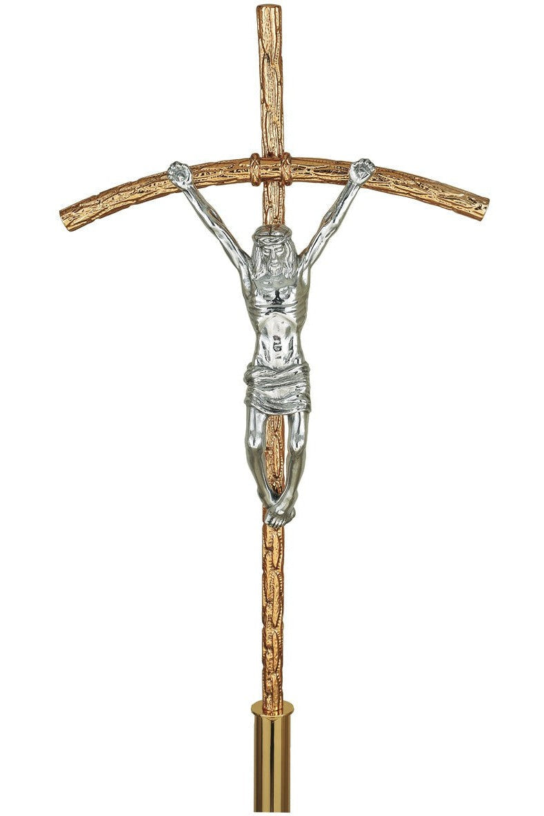 Processional Cross - QF77PC40-Church Life-Empire Bronze-High Polish-Michigan Church Supply