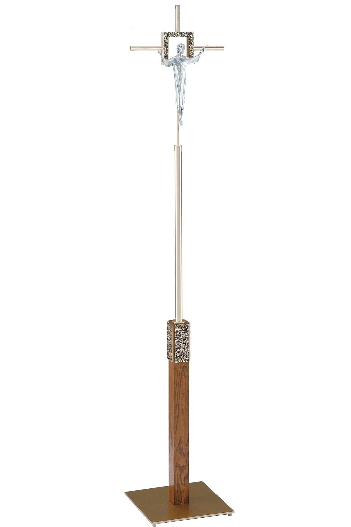 Processional Cross - QF82PC20-Church Life-Empire Bronze-Satin-Michigan Church Supply