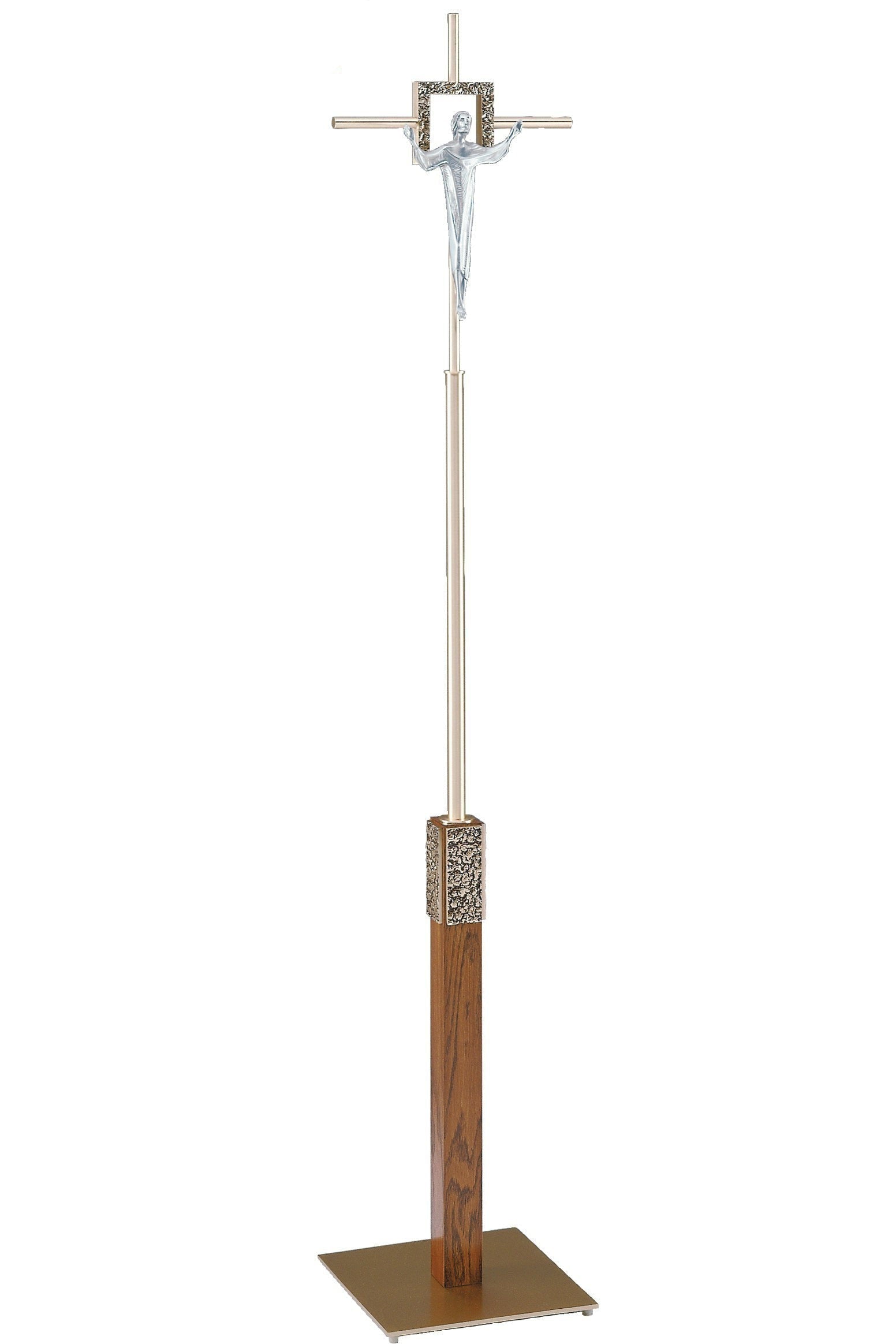 Processional Cross - QF82PC20-Church Life-Empire Bronze-Satin-Michigan Church Supply