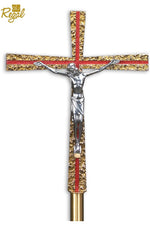 Processional Cross - QF86PC33-Church Life-Empire Bronze-Standard - 20" x 16"-High Polish-Michigan Church Supply