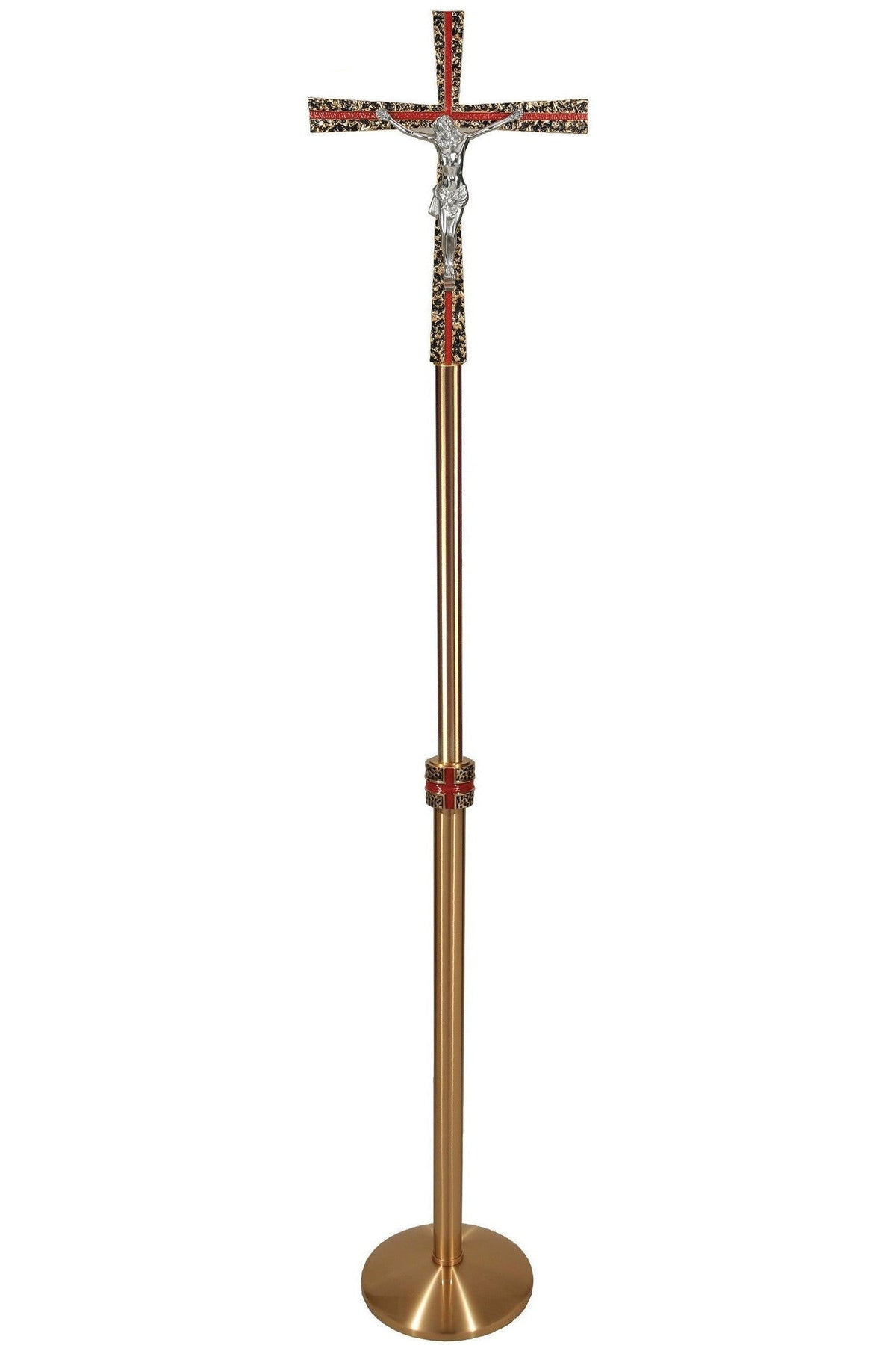 Processional Cross - QF90PC13-Church Life-Empire Bronze-Combination-Michigan Church Supply