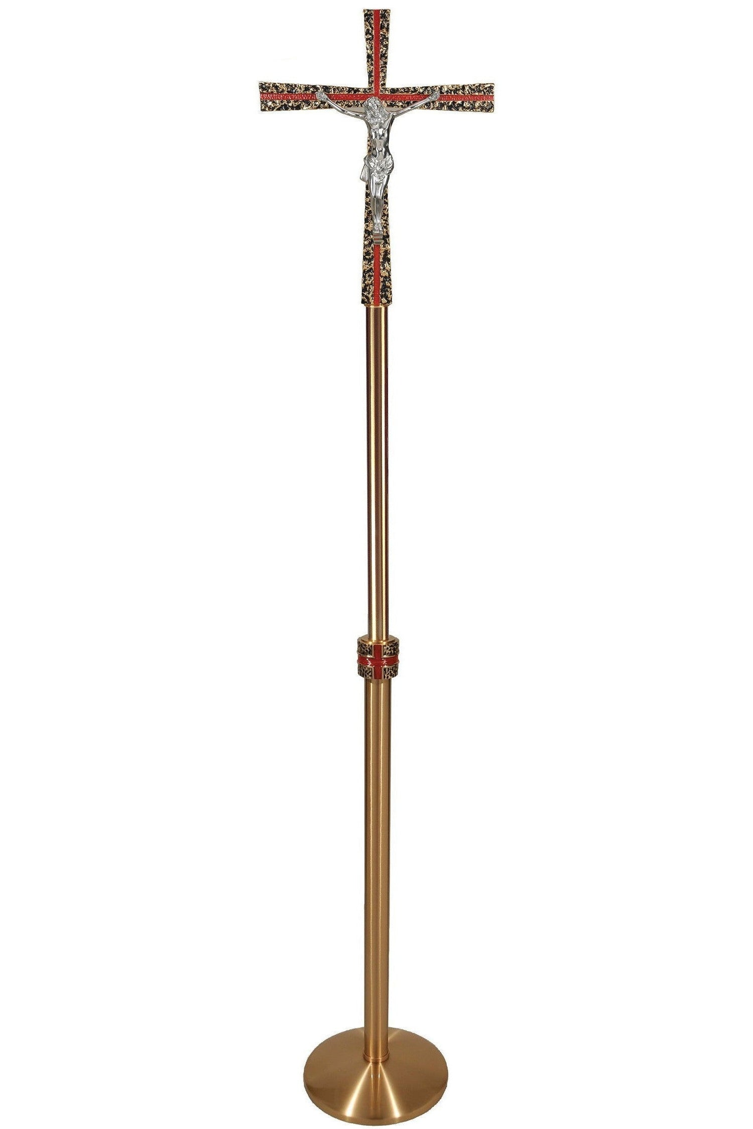 Processional Cross - QF90PC13-Church Life-Empire Bronze-Combination-Michigan Church Supply