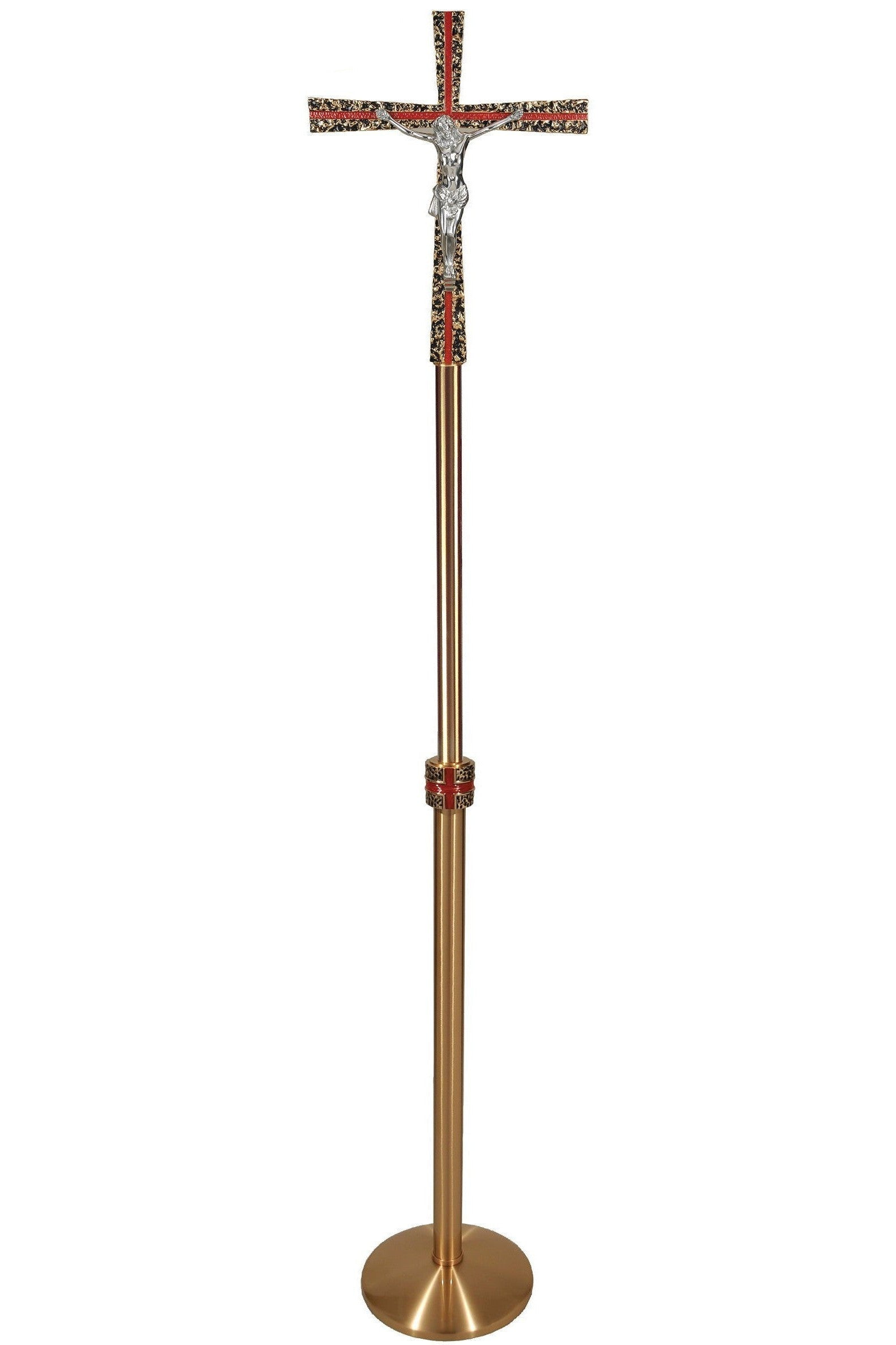 Processional Cross - QF90PC13-Church Life-Empire Bronze-Combination-Michigan Church Supply