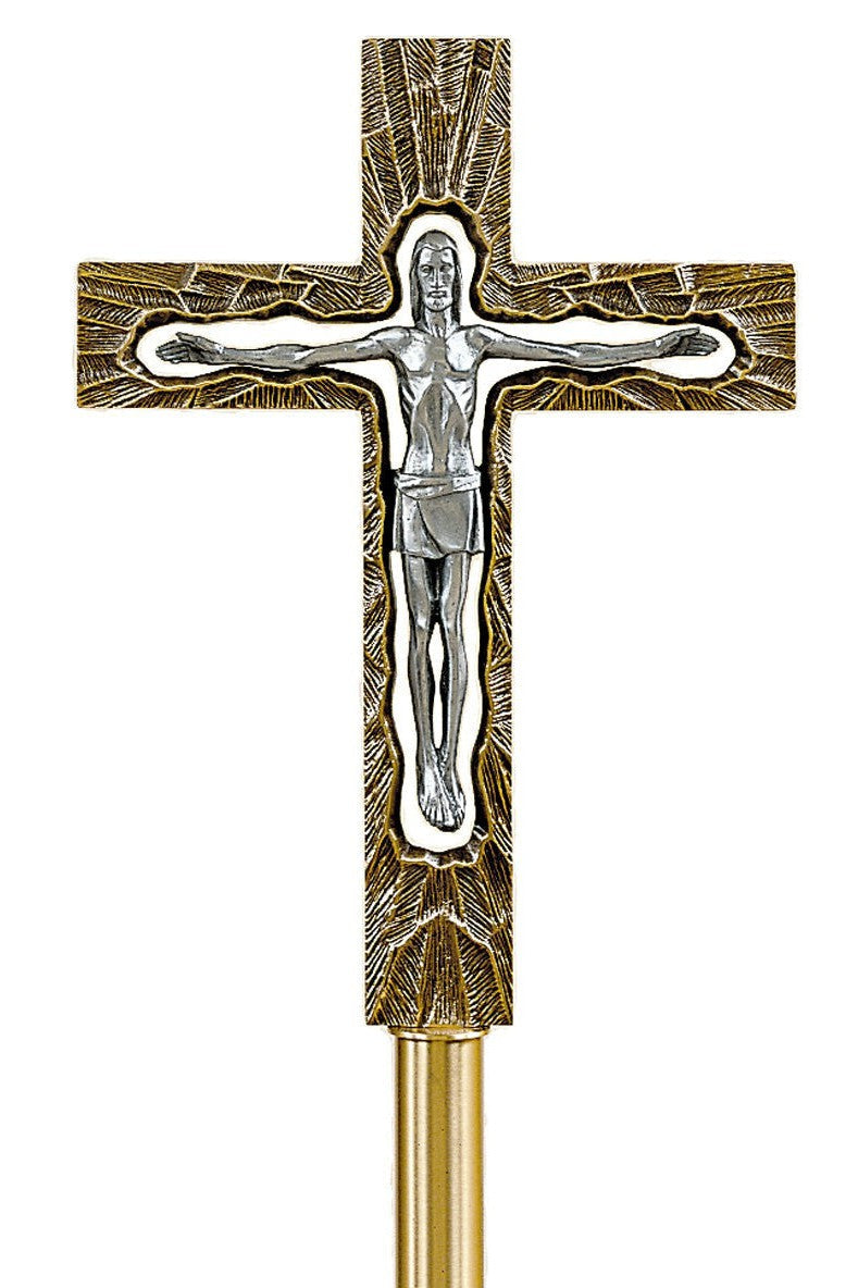 Processional Cross - QF95PC65-Church Life-Empire Bronze-High Polish-Michigan Church Supply