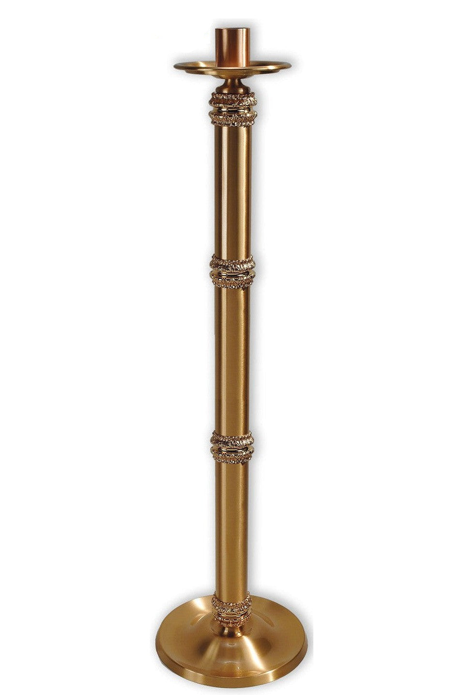 Processional Floor Candlestick - QF71PCS30-Church Life-Empire Bronze-Combination-Fixed-Michigan Church Supply
