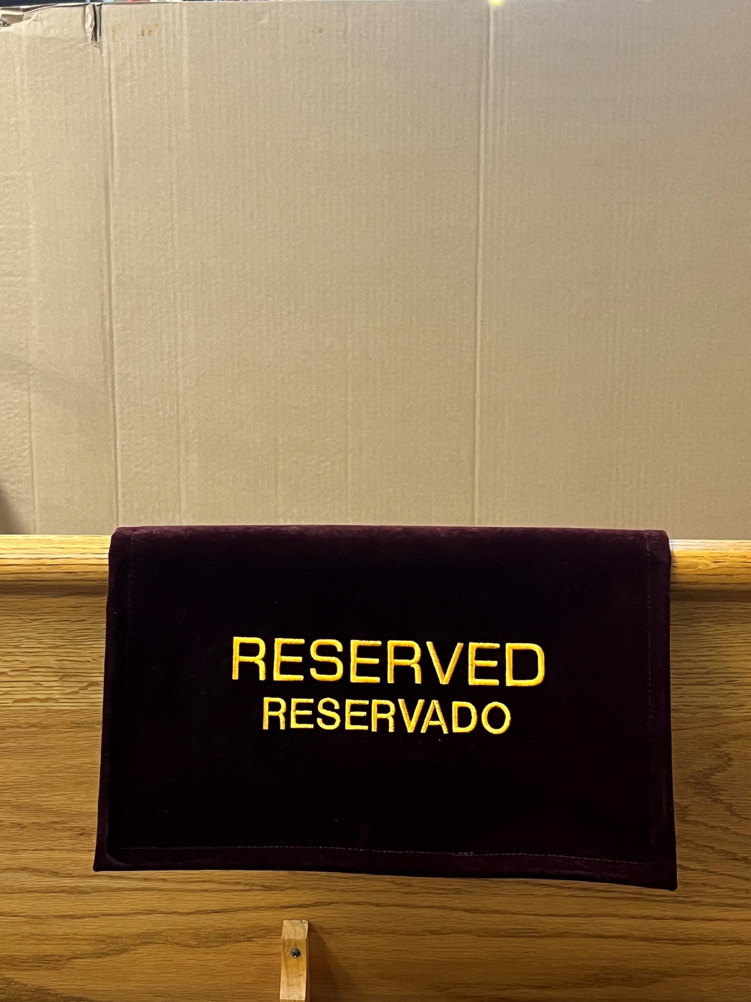 Velvet Reserved Sign-RURC6
