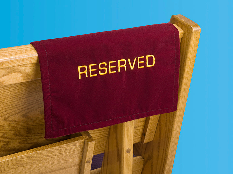 Velvet Reserved Sign-RURC6 – Michigan Church Supply