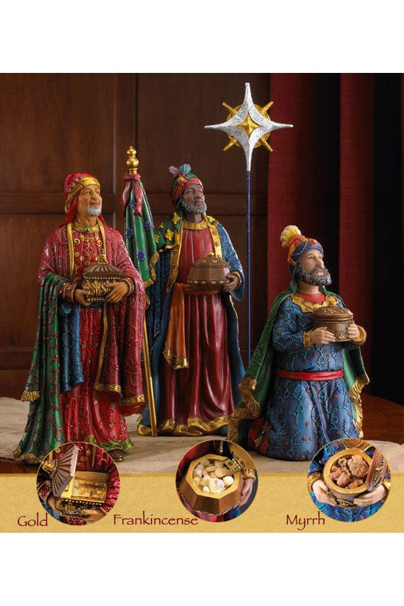 Real Life Nativity Creche - People Only-Inspirational Gifts-Three Kings Gifts-7 Inch Set-Michigan Church Supply