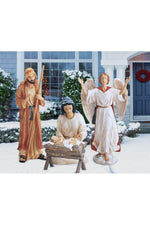 Real Life Outdoor Nativity-Inspirational Gifts-Three Kings Gifts-4 pc Holy Family Set-Michigan Church Supply