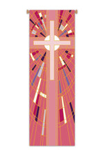 Rose Cross Banner - WN7509-Church Life-Art Studio Slabbinck-Michigan Church Supply