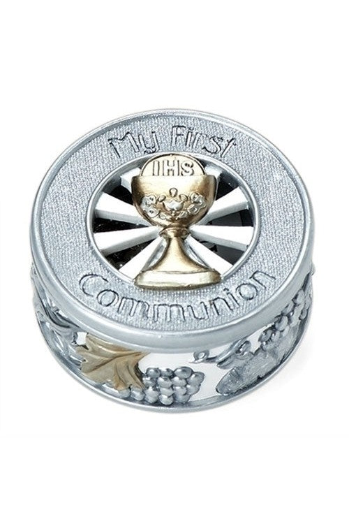 Round Communion Keepsake Box - LI40947-Inspirational Gifts-Roman, Inc-Michigan Church Supply