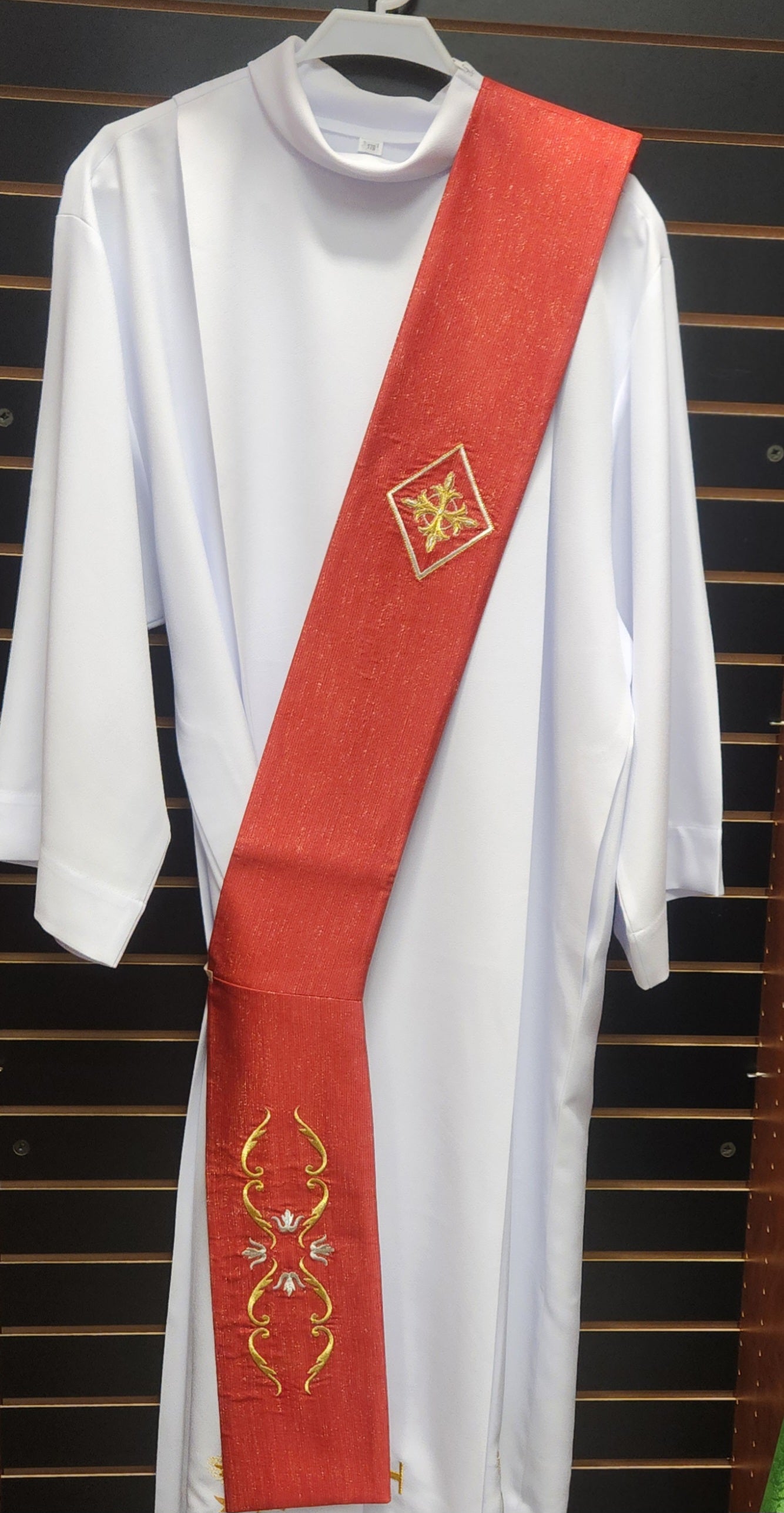 Deacon Stole - Red - SO188DSR